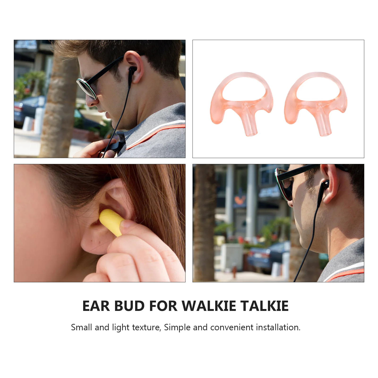 6 قطع من قوالب الأذن بديلة عالية الجودة لمجموعات الصوت لسماعات الرأس بأنبوب الملف الصوتي