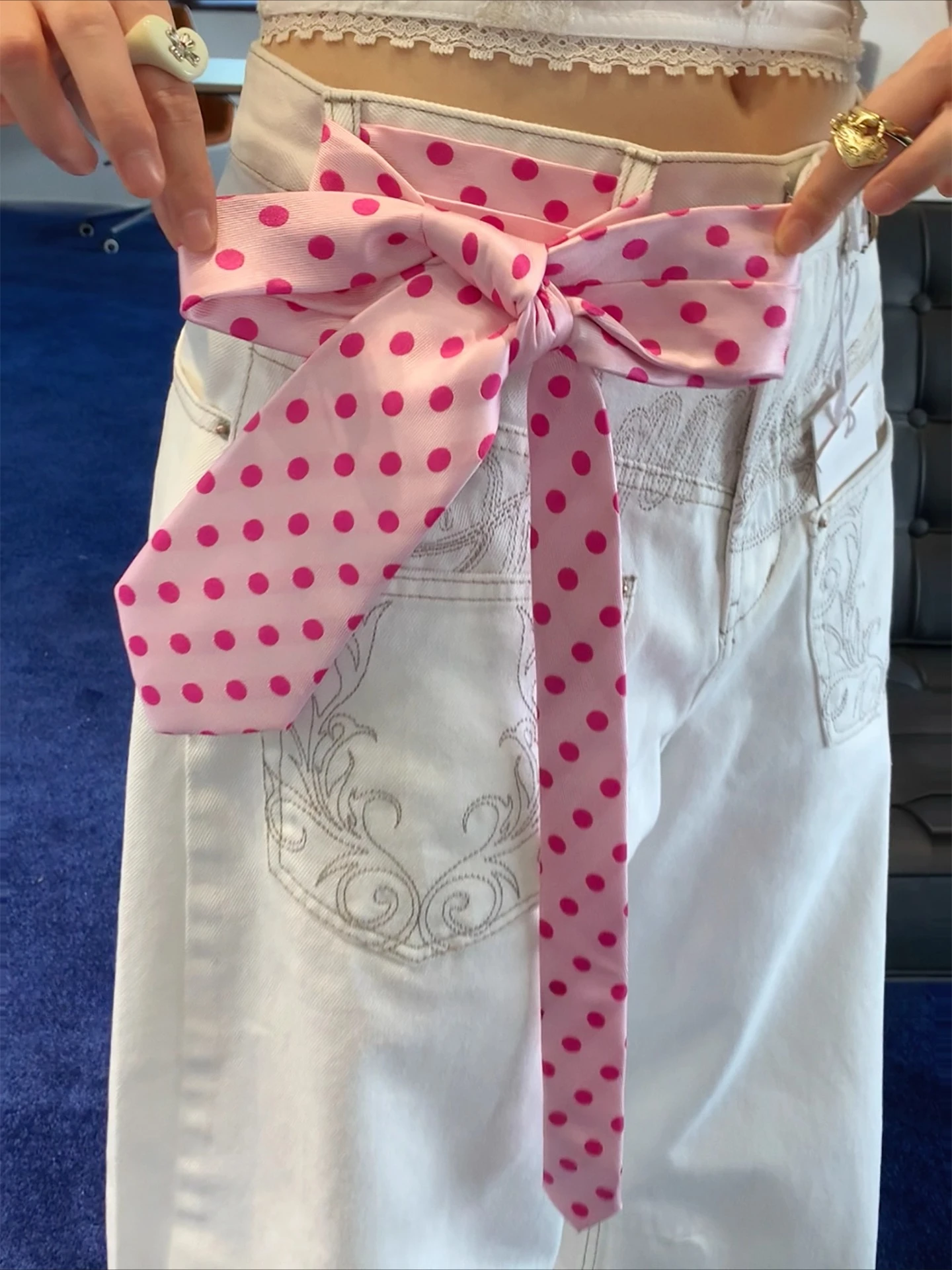 

Модный желтый полосатый галстук, женский японский ретро шарф в студенческом стиле, многофункциональный декоративный пояс для малышек