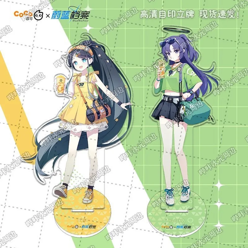 

Game Blue Archive X CoCo Cosplay Hayase Yuuka Alice Tenndou Arisu 16cm Double-sided Acrylic Standing Plates Gifts