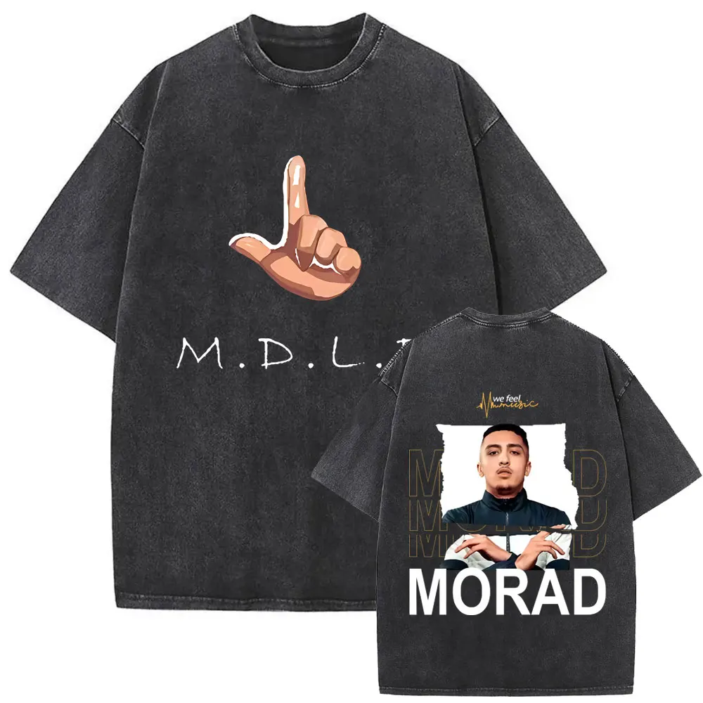 Rapper Morad El Que La Sigue Siempre La Consigue Vintage Washed T Shirt Men Casual Cotton Tshirt Male Hip Hop Fashion T-shirts