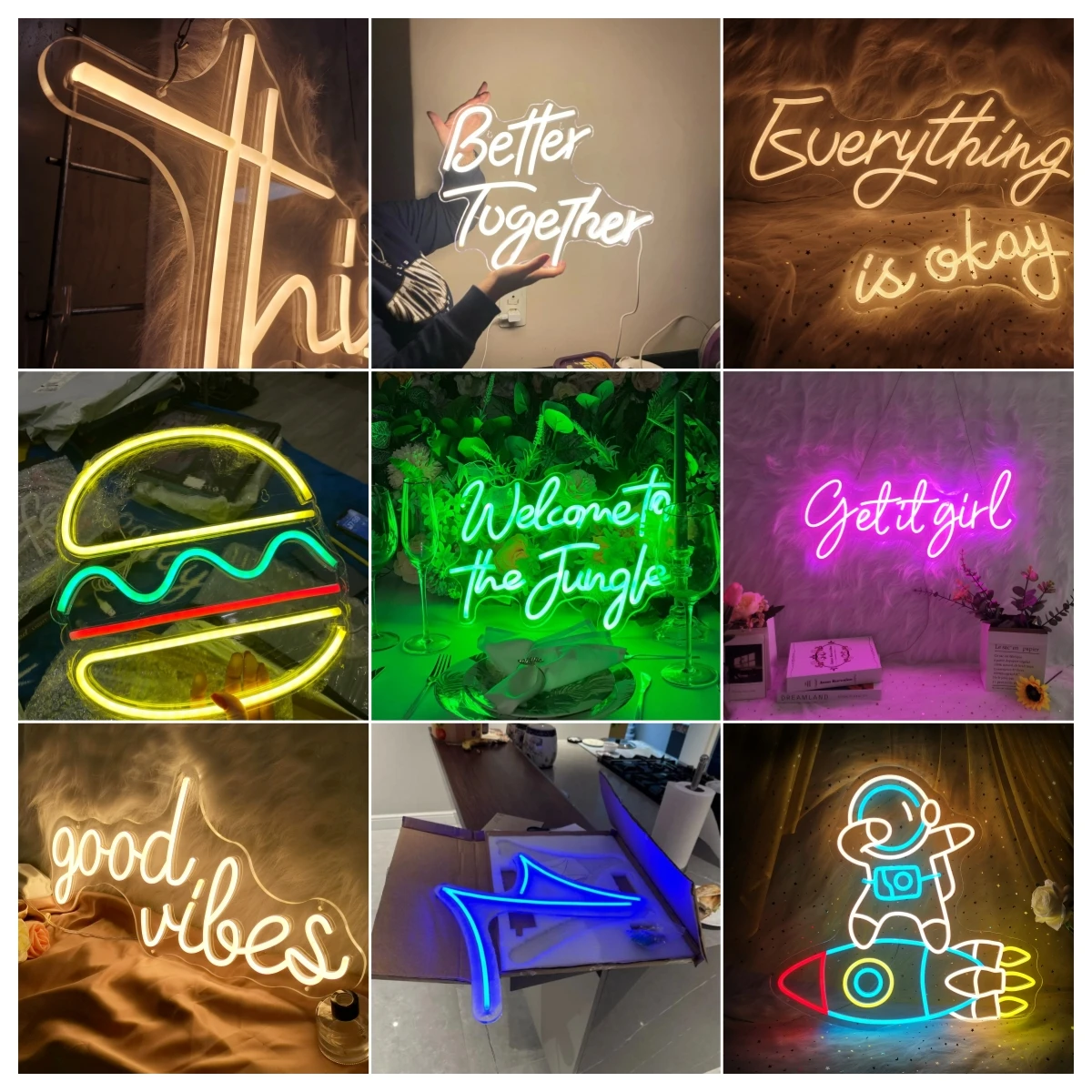 Imagem -02 - Sinal de Neon Led Personalizado para Wall Decor Nome Personalizado Cama Sala de Jogos Casamento Festa de Aniversário Beleza Decor Bar Café