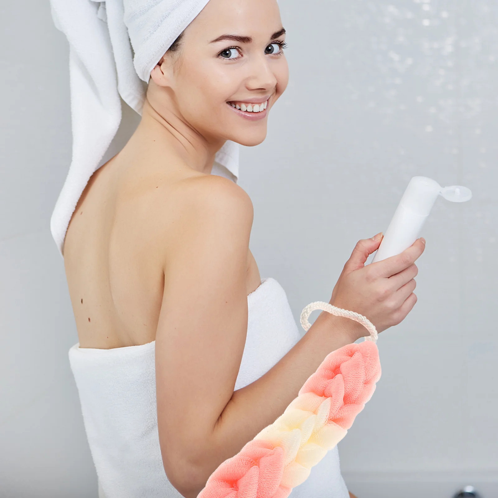 

3 Pcs Shower Mesh Pouf Bath Sponge Man Sponges Body Lotion Scrubber Premium Material Skin Cleaning Dead