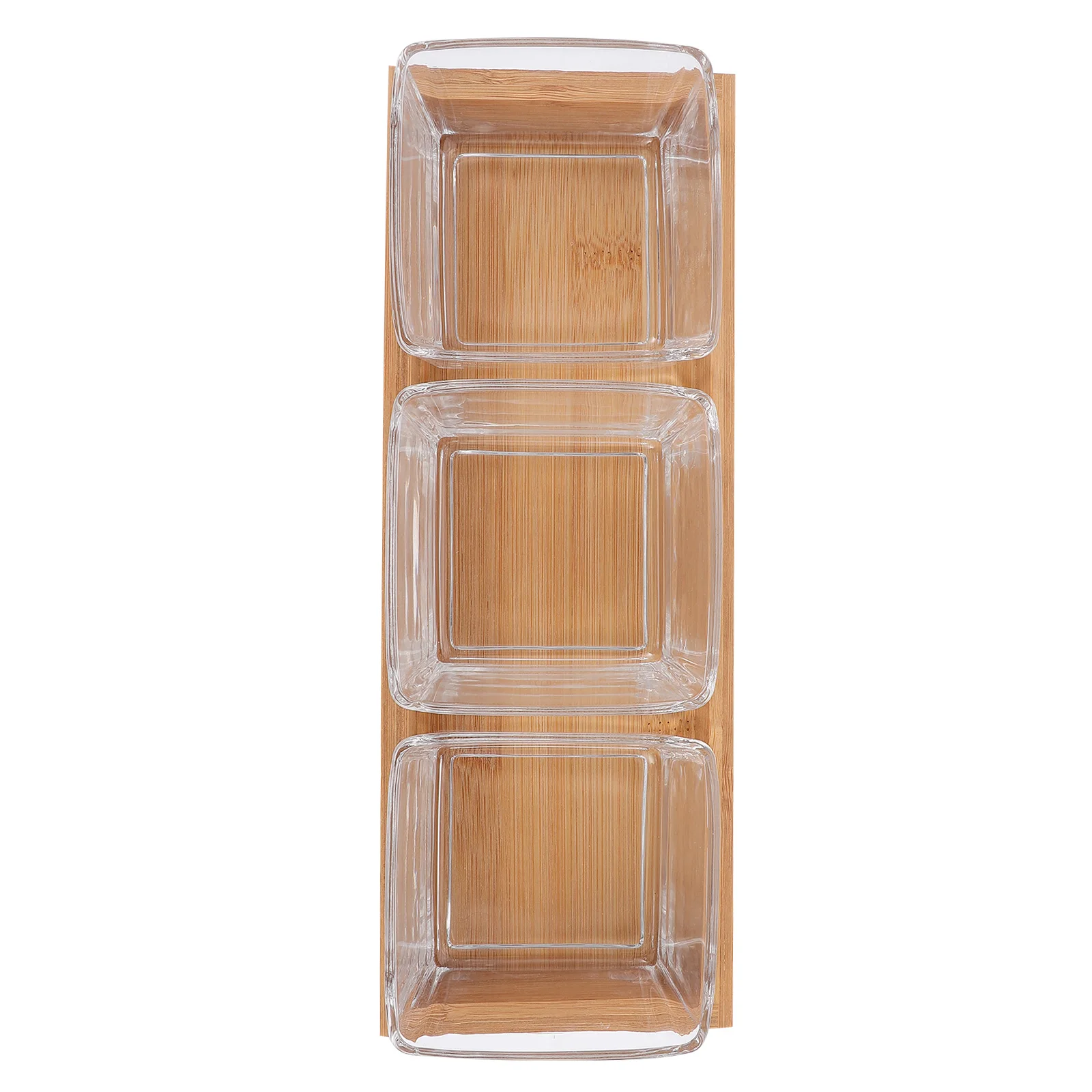 

1Pcs Household Snack Tray Creative Glass Fruit Plate Multi-Cell Storage Snack Display Box and Practical