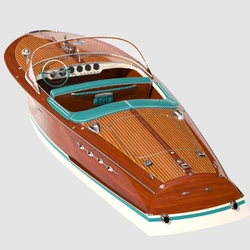 1/10 Yacht Model Riva ARISTON Kit Aristo Remote Control Ship DIY Assembly Yacht Model Kit