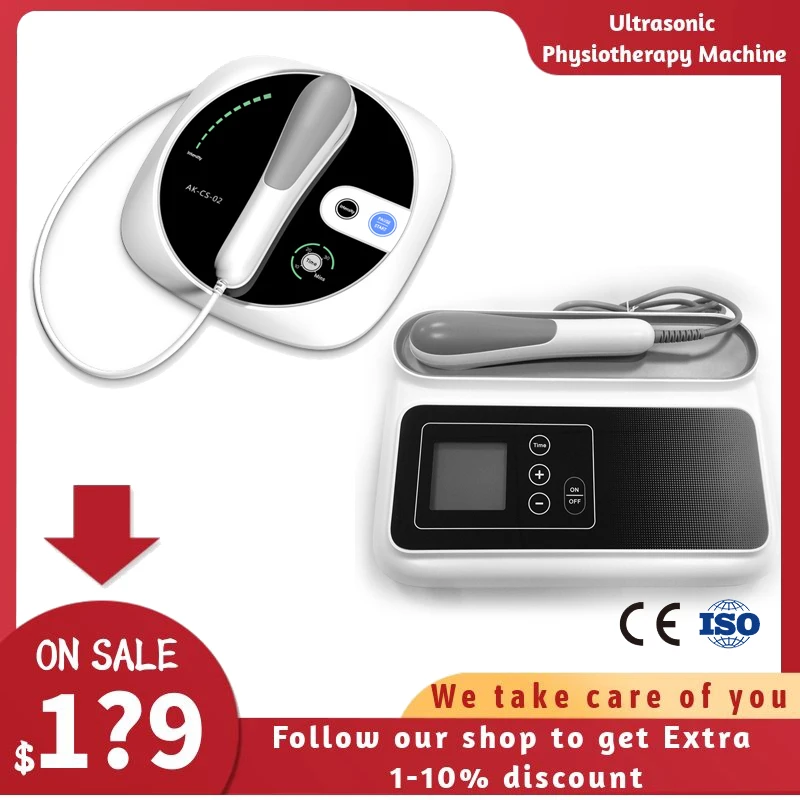 Ultrasonic Therapy เครื่องสำหรับบรรเทาอาการปวด1.05MHz เครื่องมือกายภาพบำบัด Ultrasound กล้ามเนื้อนวดหน้าจอ LCD