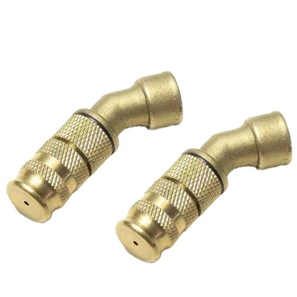 Set of 2 Robust Brass Atomizer Nozzles Featuring Adjustable Designs Suitable for Different Outdoor Watering Tasks