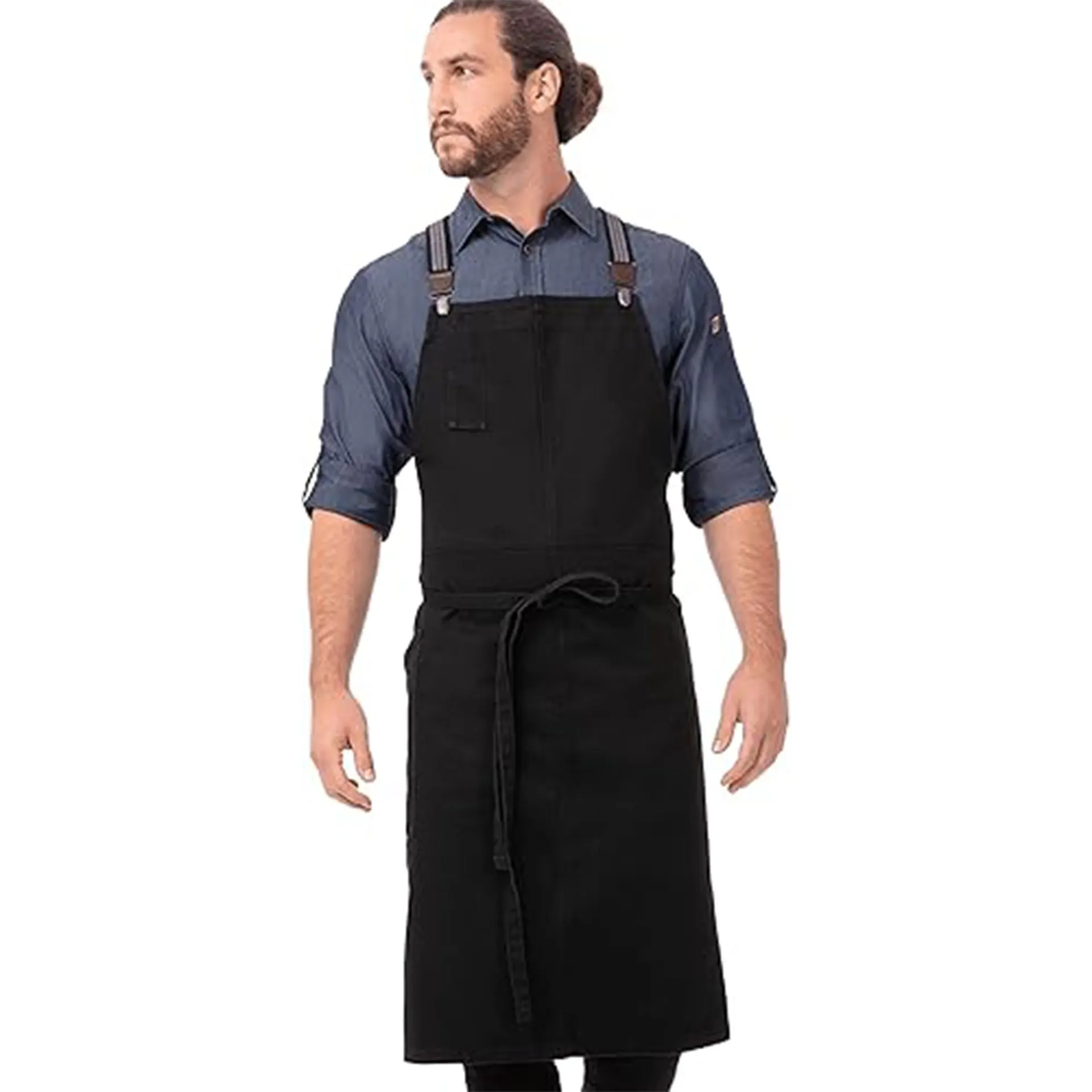 

Hot Sell Popular Item With Unique Design Adjustable Waistband Durable Waterproof Cotton Work Apron