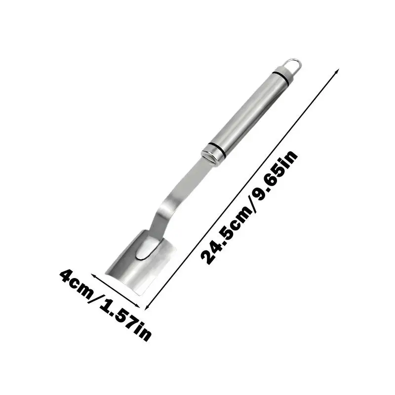 Strumento per pelare il mais Strumento per tagliare il mais in acciaio inossidabile Strumento per tagliare la pannocchia di mais Manico lungo Strumento per rimuovere il mais Strumento per lo squame del mais per