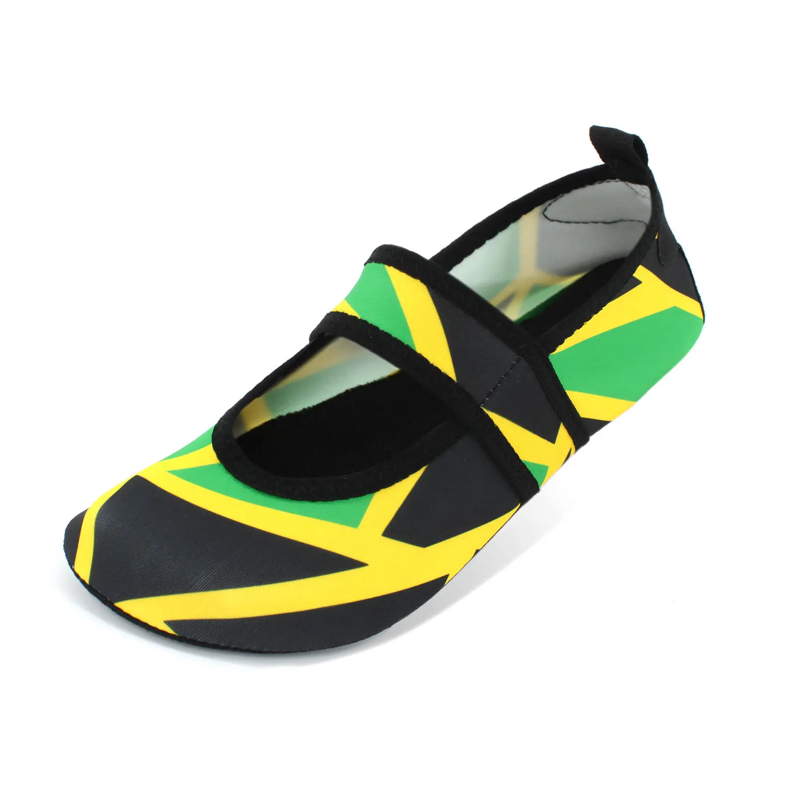 Zapatos de agua de secado rápido para mujer, calzado de playa para deportes, viajes, baile, surf al aire libre, Yoga, ejercicio, bandera de Jamaica