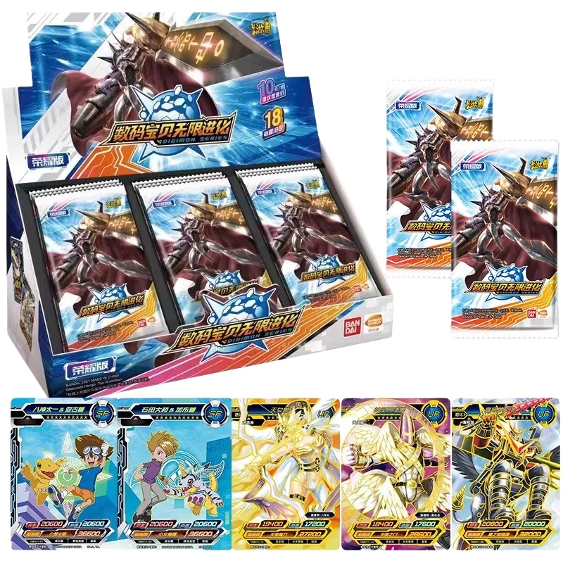 

Digimon Genuine Card Legendary Infinite Evolution Glory Edition Agumon Greymon KAYOU Anime Collection High-Quality Card Gift Toy