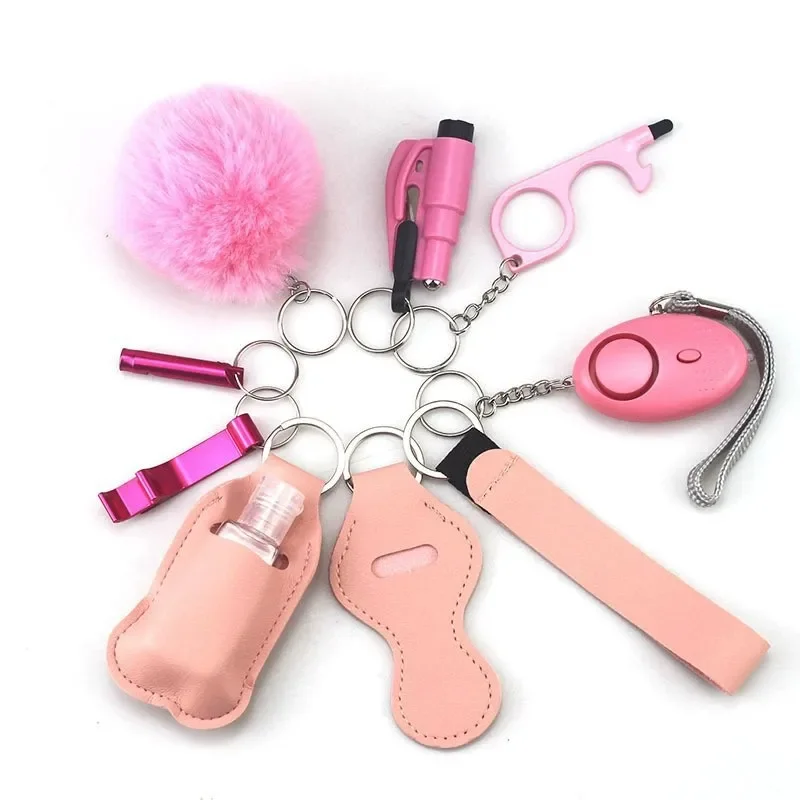 1 Set Self Defense Keychain Set for Women Safety Keychain Full Set with Personal Alarm, Window Breaker Keychain Accessories