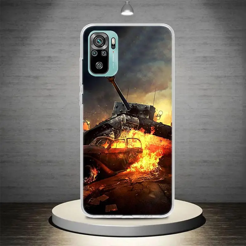 World of Tanks Phone Case Coque For Xiaomi Redmi Note 13 12S 12 11 11S 11T 11E 10 Pro Plus 10S 9 9S 9T 8 8T Global 7 Cover Case