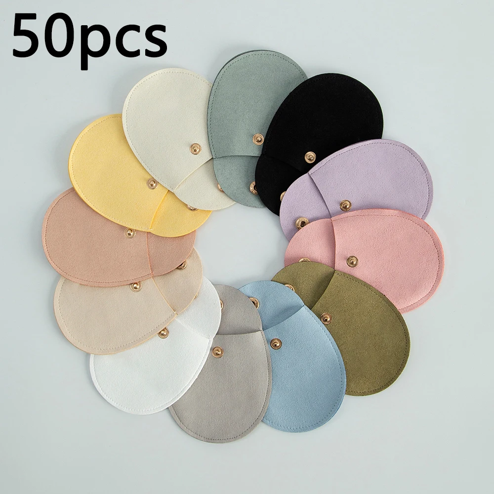 

50/10/1pcs Microfiber Soft Velvet Bag Jewelry Presents Pouches for Necklace Christmas Wedding Gift Package Envelope Bags