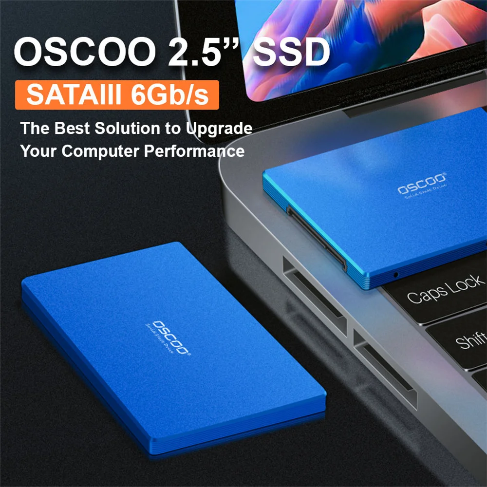 Disco rígido OSCOO 512GB 2,5 ''SATAIII SSD 560 MB/s AHCI 256GB 1TB 2TB Unidade de estado sólido para laptop desktop