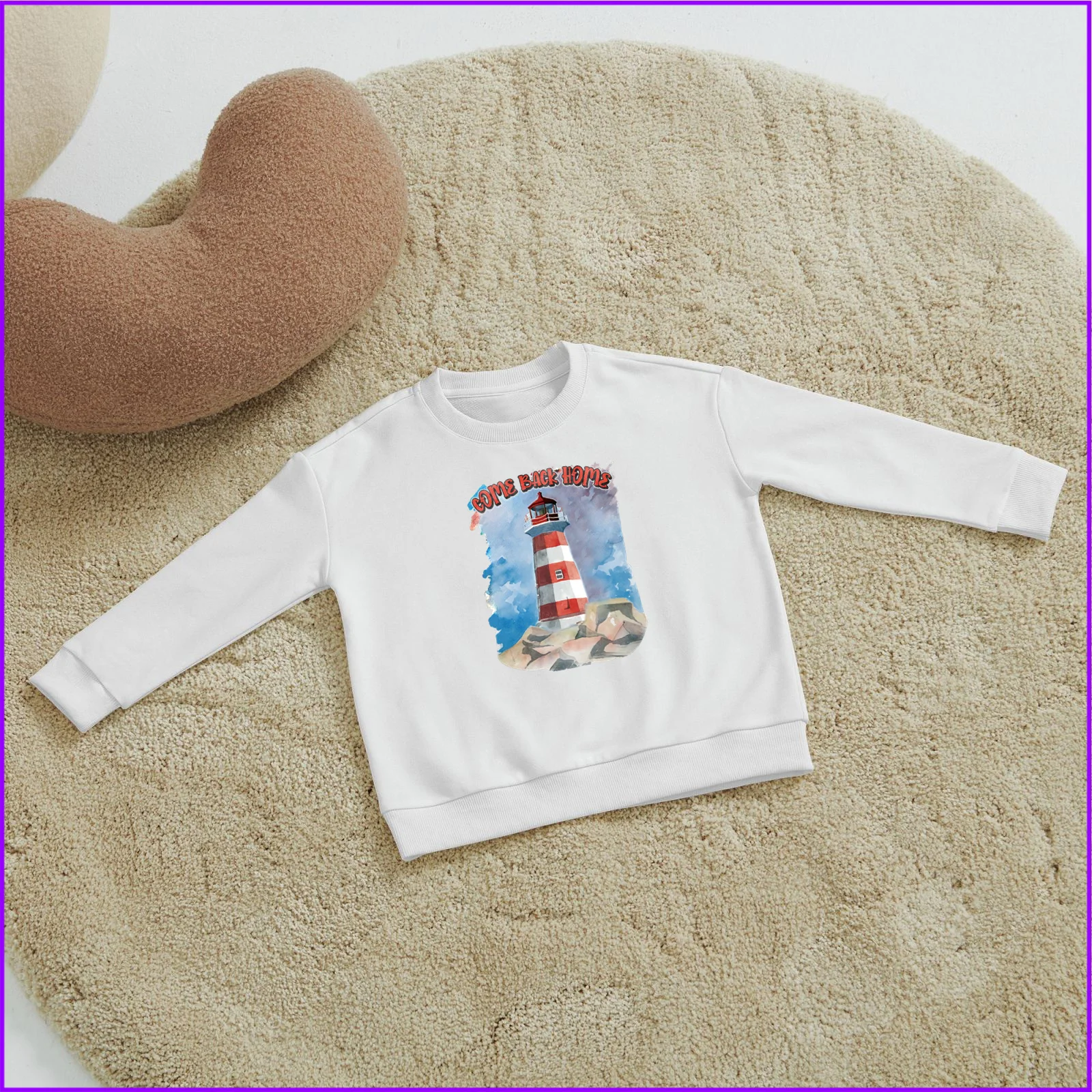 Come Back Home Ocean Lighthouse Design Sja426 Kids Boys Girls Hoodies Sweatshirts Outerwear Sweaters Winter Teenagers Tweens2024