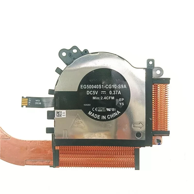 For Dell Latitude 7200 2-in-1 2-in-1, Laptop, Radiator, Cooling Module Fan Heat Conductor 0TY9FC 0PWXM0 AT2TN001ZAL