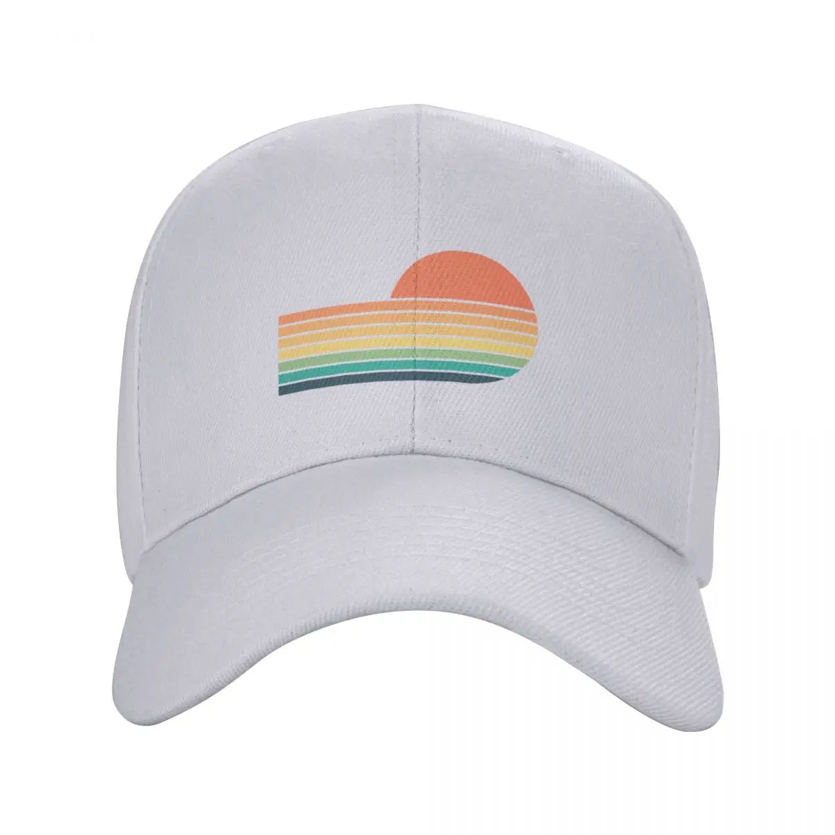 Mid-Century Sad Rainbow Baseball Cap funny hat Cosplay Men Caps Women's