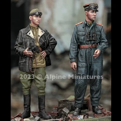 1/35 Resin Model figure GK Soldier, WW2 Soviet Tank Officer Set, Unassembled and unpainted kit