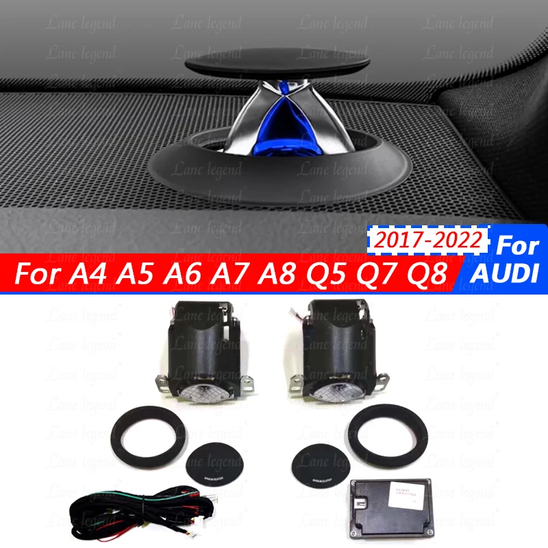 

LHD 32 Colour LED Lifting Tweeter Speaker For Audi A4 A5 A6 A7 A8 Q5 Q7 Q8 C7 C8 Car Instrument Electric Treble Horn Decoration