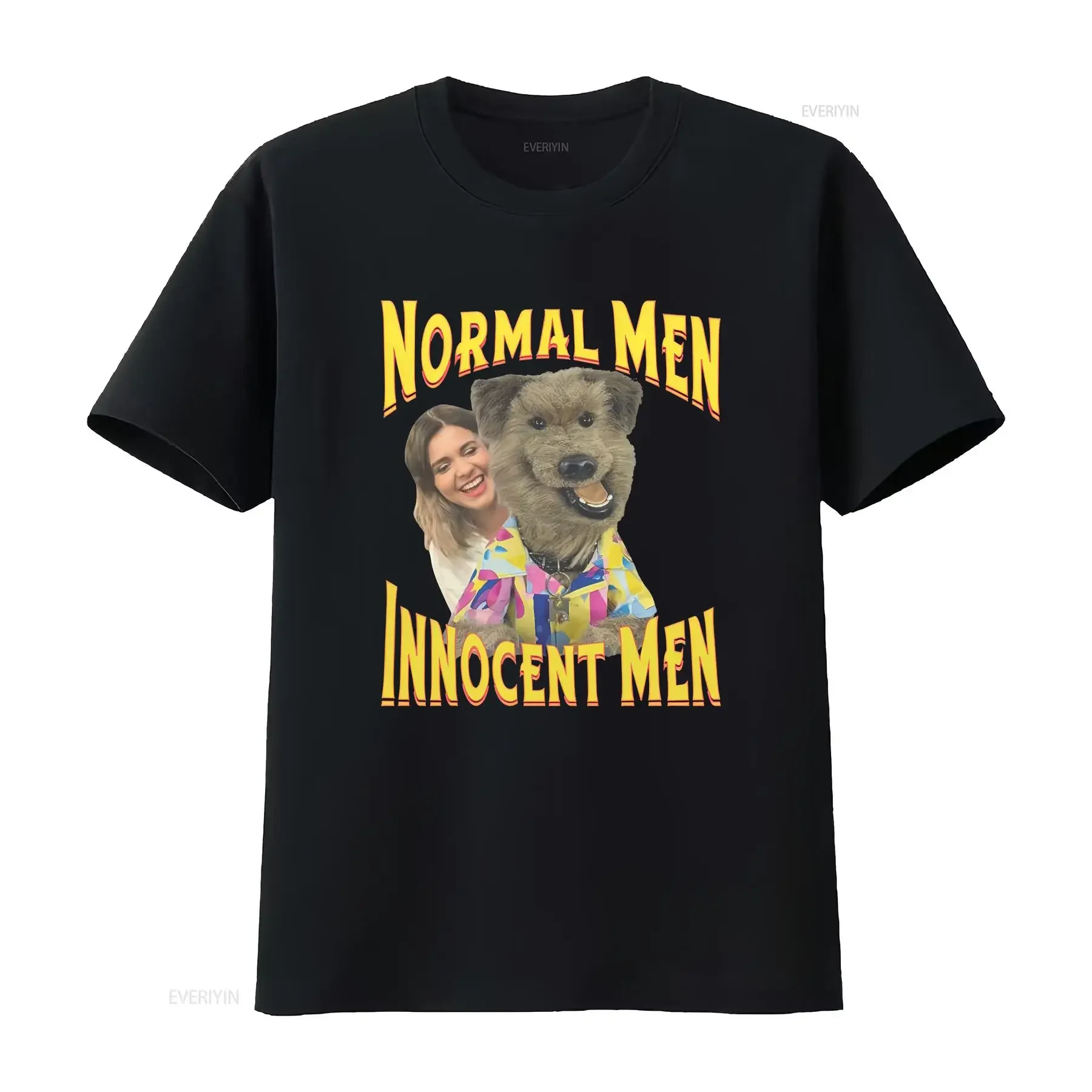 Normal Men Innocent T Shirt Hacker Dog Puppet Parody vintage Washed homme Versatile Soft Comfortable Stylish Stretched