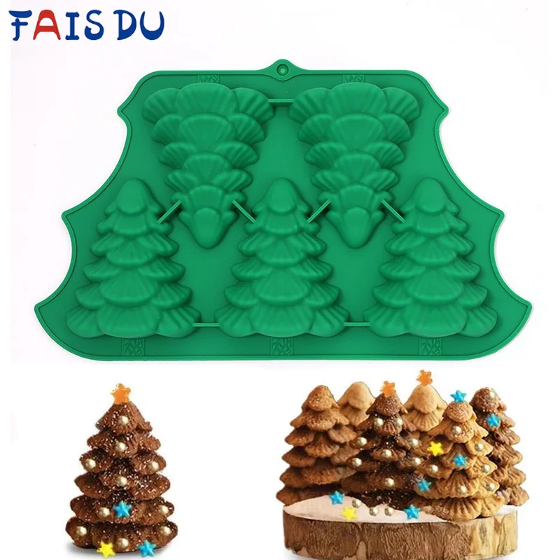 Christmas Chocolate Mold 3D Silicone Candy Gummy Molds for D