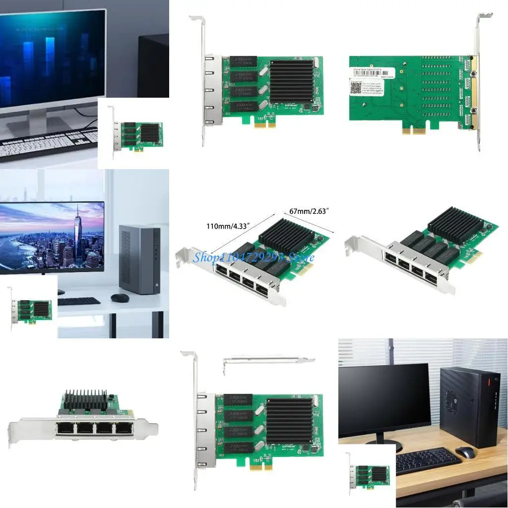 

Y2GD PCIe Card Gigabit Ethernet Adapter RJ45 Supports for Windows Lin