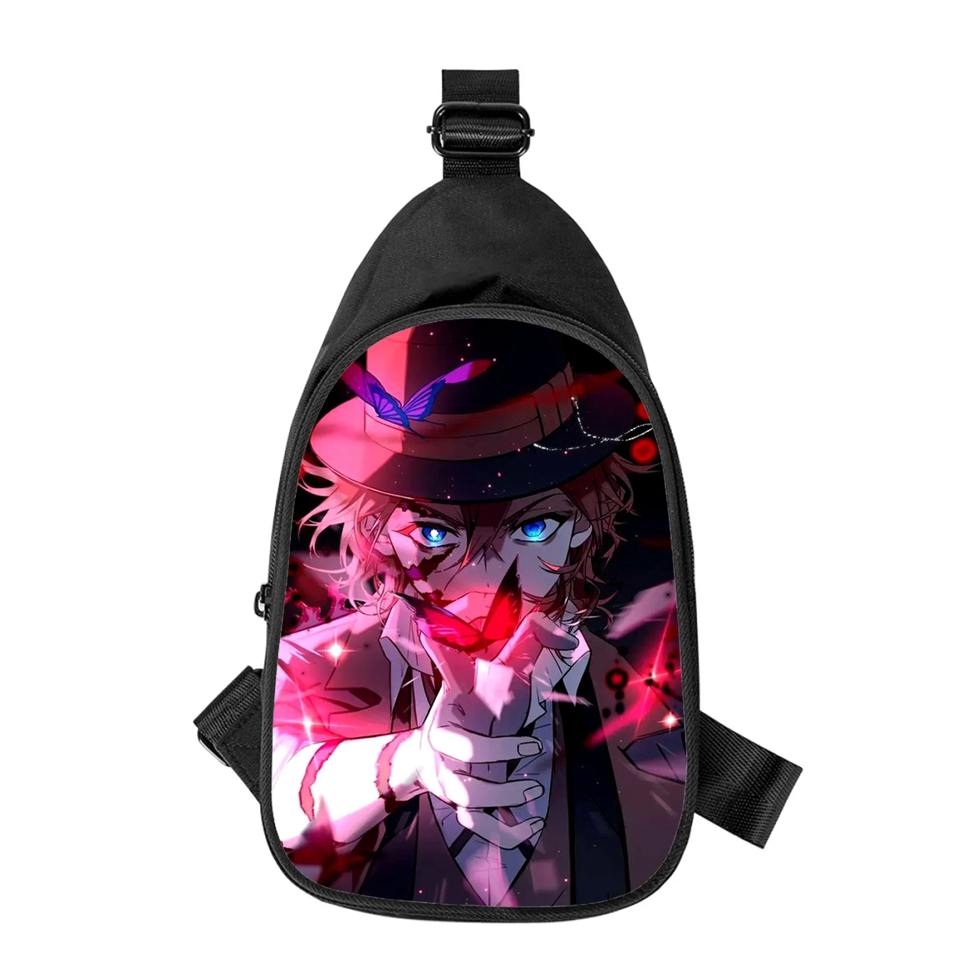 Sac de poitrine à bandoulière Bungo Stray Dogs Anime pour hommes et femmes, sac de taille d'école, sac de poitrine masculin, sac initié en alertes onale, mari, impression 3D, nouveau