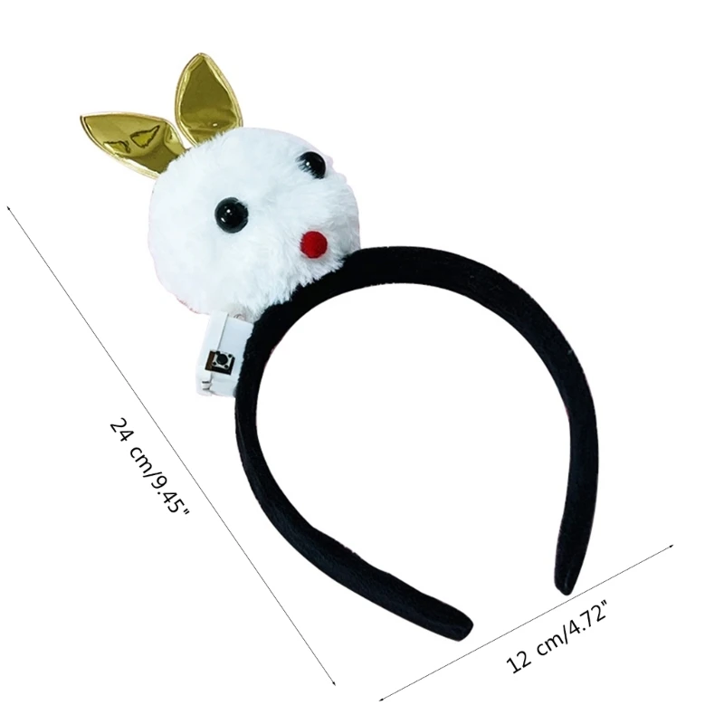 Luminous Rabbit Theme Headband with LED Easter for Kid Pedlar Teens Headwear