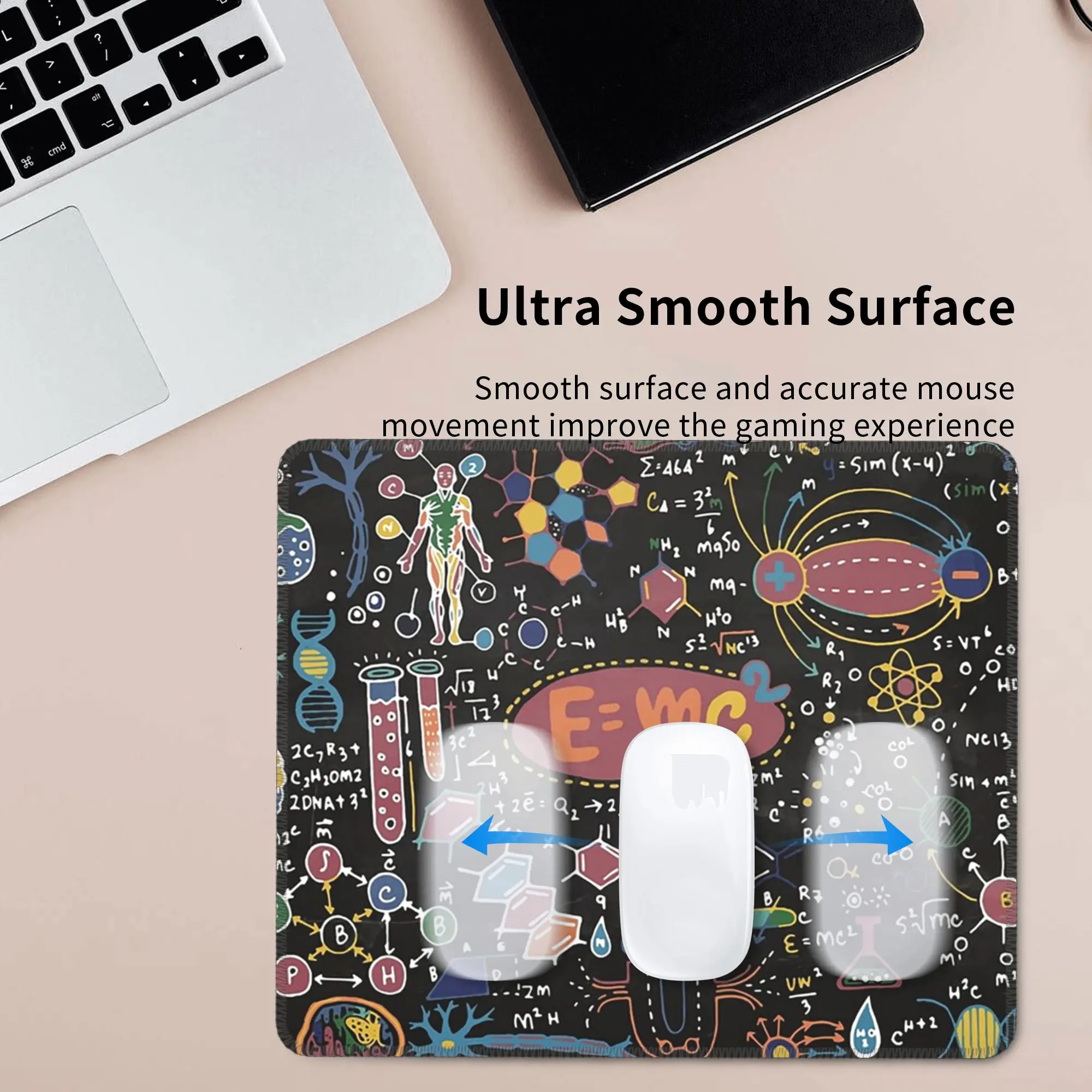 Science Formulas Mouse Pad Computer Keyboard Mouse Mat Gamer PC Laptop Desk Mat Office Accessories Table Mats