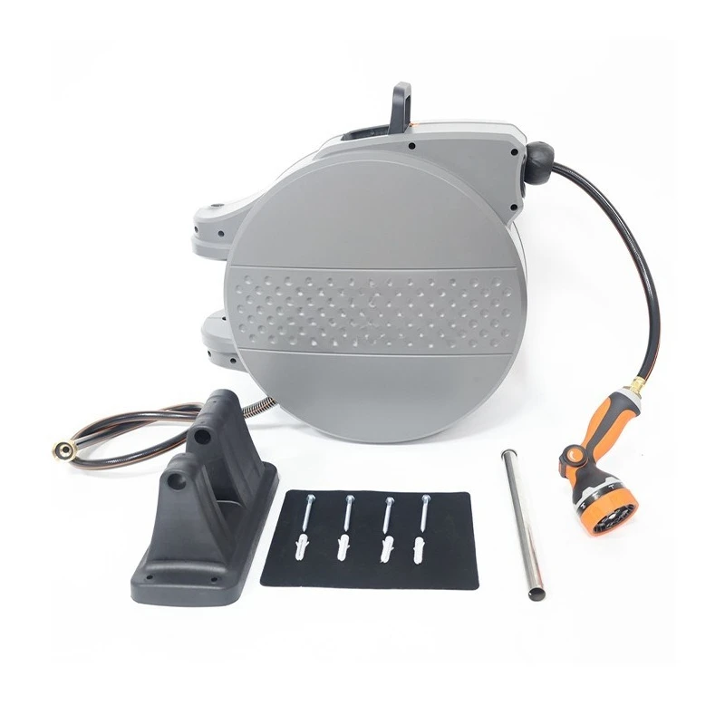 Garden drum reel, automatic storage of garden flowers, removable