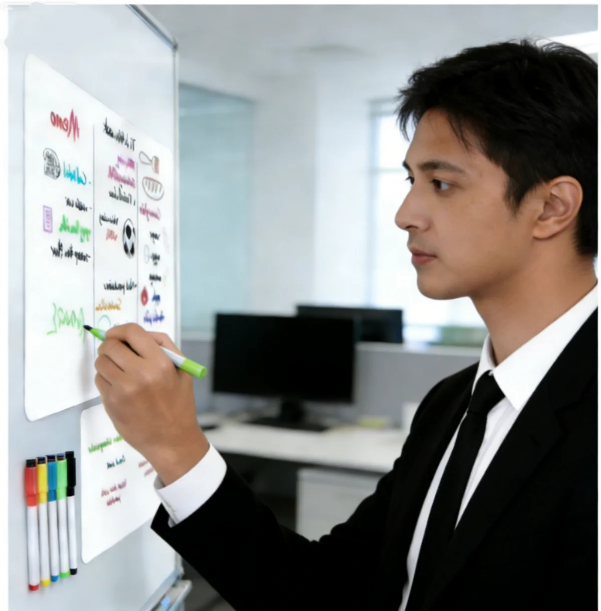 Erasable Flexible Fridge Magnetic Board A3 A4 Size Magnet Sheet with Markers for Kitchen Daily Memo Grocery List