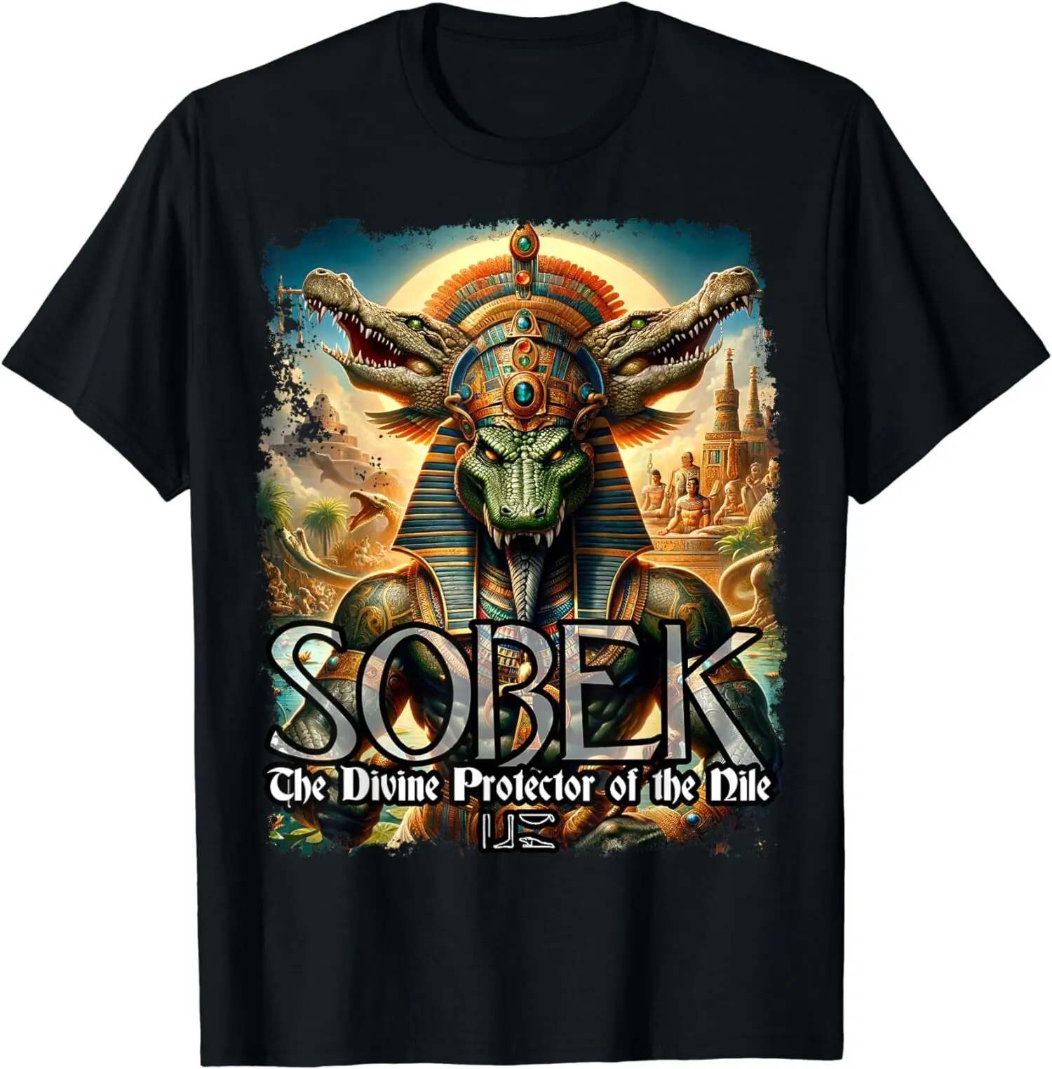 Sobek Crocodile Ancient Egyptian God Mythologys Tee T-Shirt S-3XL