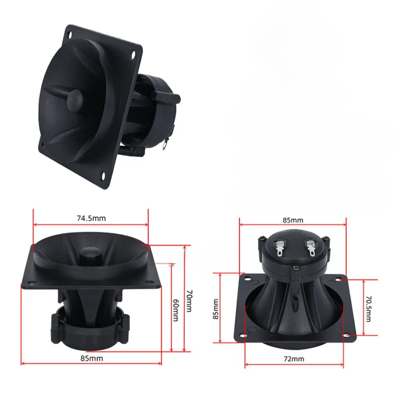 SOTAMIA 2 шт. 3,5 дюйма 150 Вт твитер звуковой динамик пьезоэлектрический керамический динамик зуммер высокие частоты пьезоэлектрический драйвер 85x85 мм