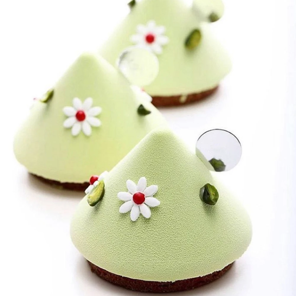 

8 полостей 3D коническая силиконовая фотоформа для Мусса для выпечки Рождественская фотография десерт для детской вечевечерние