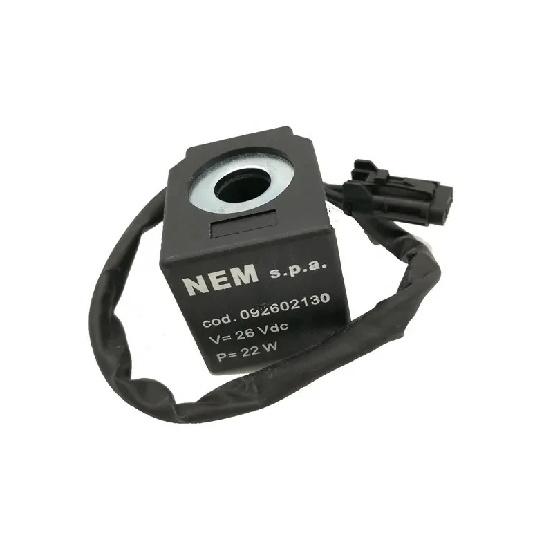 Excavator Accessories 092602130 12V 24V Solenoid Valve Coil For Rexroth for Fukuda Inner 13mm High 39mm