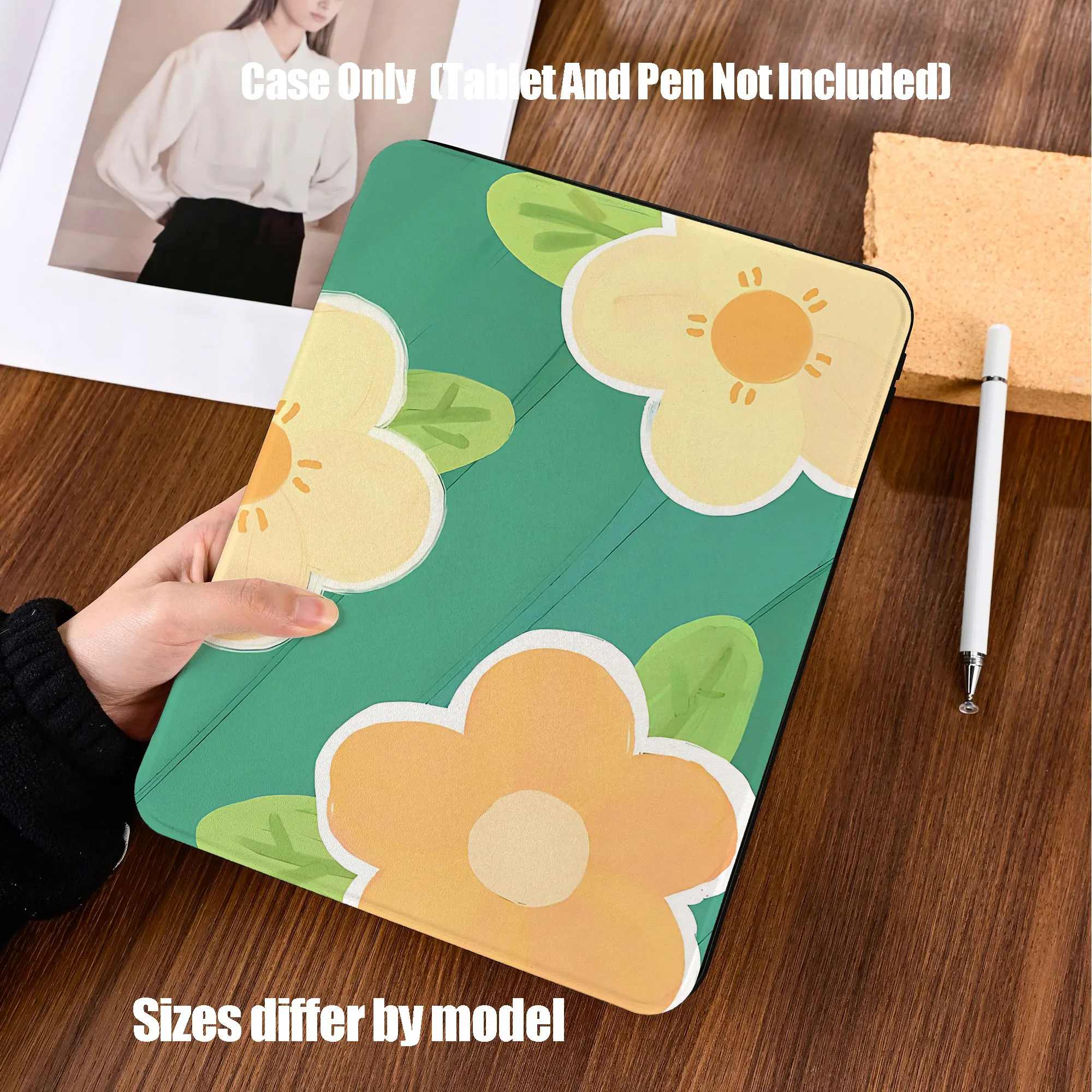 Shockproof TPU Tablet Protective Case with Pencil Holder Auto Sleep Wake for Apple /Samsung/Xiaomi/Redmi/Huawei/Honor