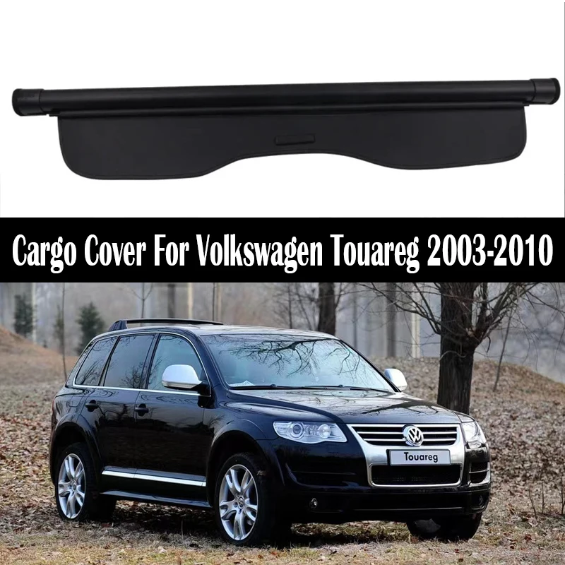 

Rear Trunk Cargo Cover For Volkswagen VW Touareg 2003-2010 Shield Shade Curtain Partition Board Privacy Security Accessories