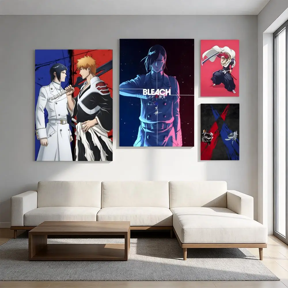 B-Bleach Thousand-Year Blood War Poster Premium HD Self-Adhesive Wall Decor – Peel & Stick, Residue-Free