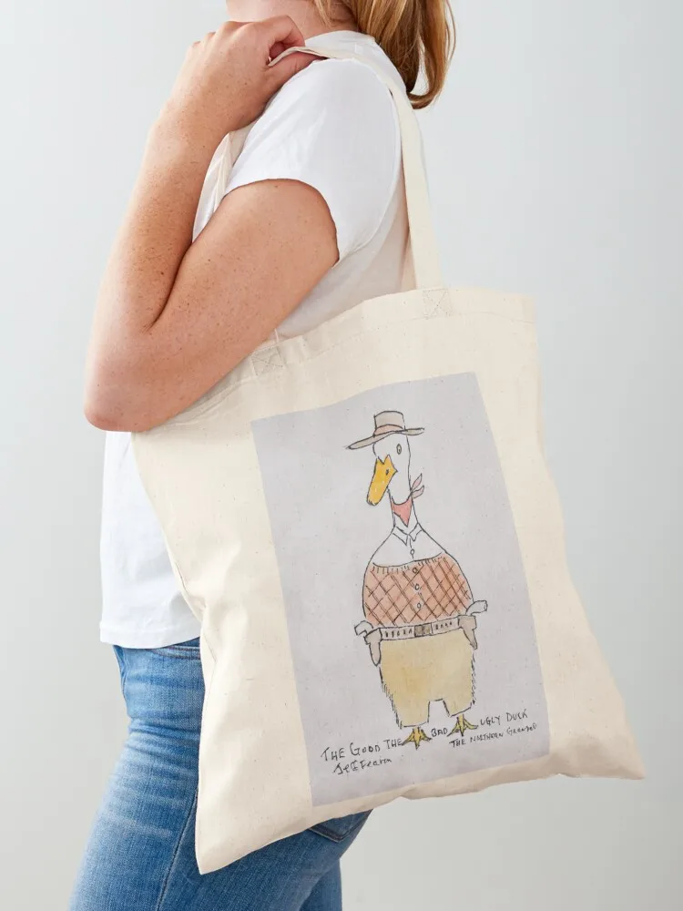 

The Good The Bad The Ugly Duck Tote Bag hand bag shopping bag tote woman shopping bags foldable