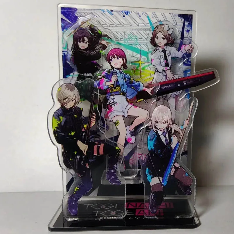 Anime GIRLS BAND CRY ISERI NINA Rupa EBIZUKA TOMO Cosplay Acrylic Figure Stand Rotate Standing Plate Ornament Accessories Gift