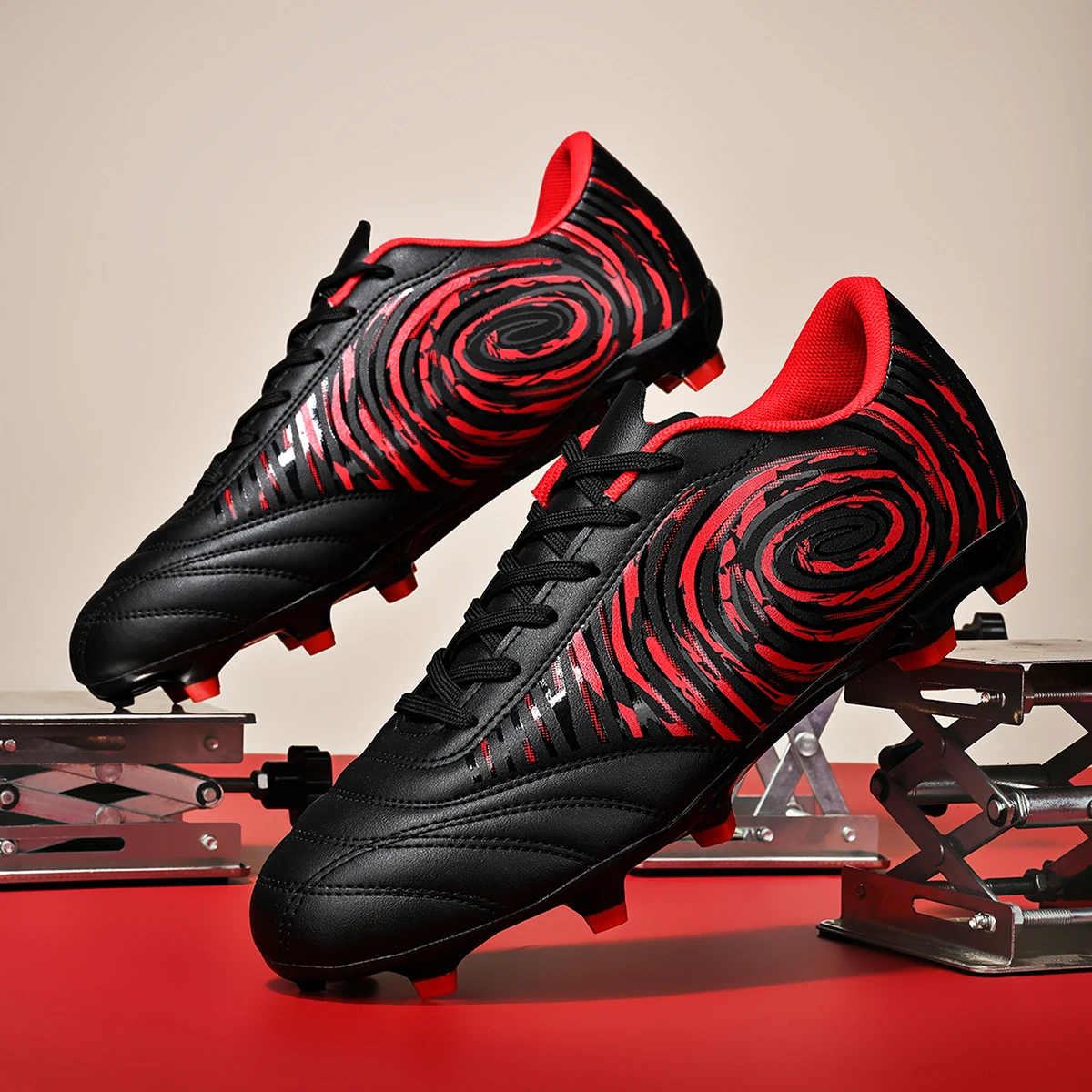 Unisex AG FG Soccer Cleats Men Breathable Football Boots Non Slip for Outdoor Grass Match Training