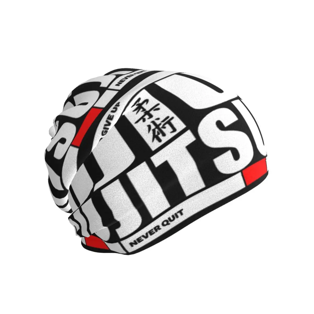 Jiu Jitsu - Never Give Up Never Quit Bandana Neck Gaiter Printed Wrap Scarf Multi-use Face Mask Unisex Adult Breathable