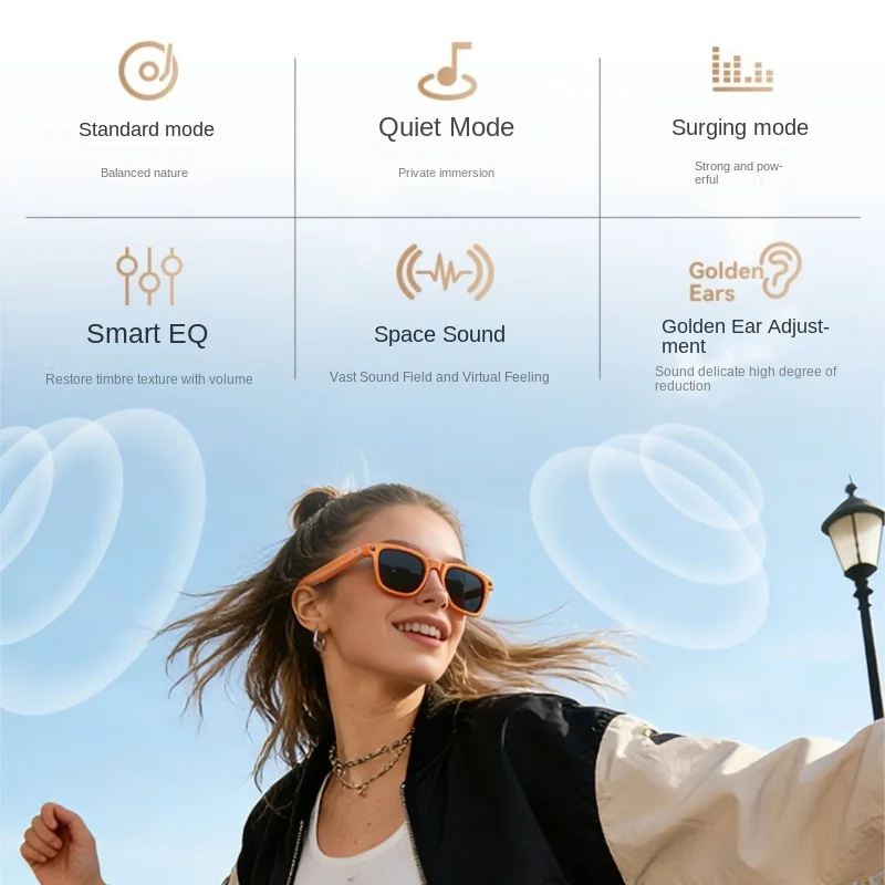 Echowear Smart High Definition 800W Camera With Translation Object Recognition And Multi-functional Smart Glasses Dropshipping
