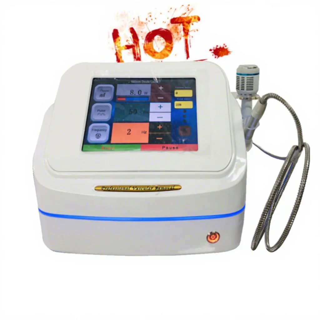 Vascular Removal Diode Laser 980nm Anti Toe Nail Fungus Laser Treatment Device High Frequency Spider Vein Removal Machine