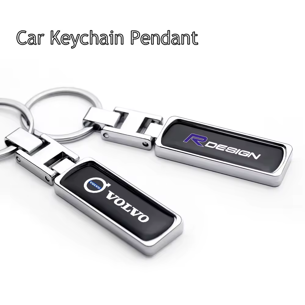 3d metal epóxi carro chaveiros emblema automático chaveiro pingente para volvo ridesign xc60 xc90 s60 s80 s60l v40 v60 awd v90