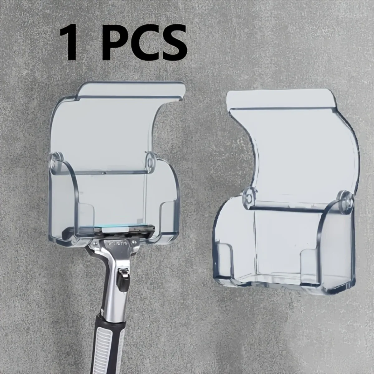 1PC Self-Adhesive Shower Wall Razor Holder | Multi-Purpose Hook for Razors, Loofahs, Towels & Toothbrushes