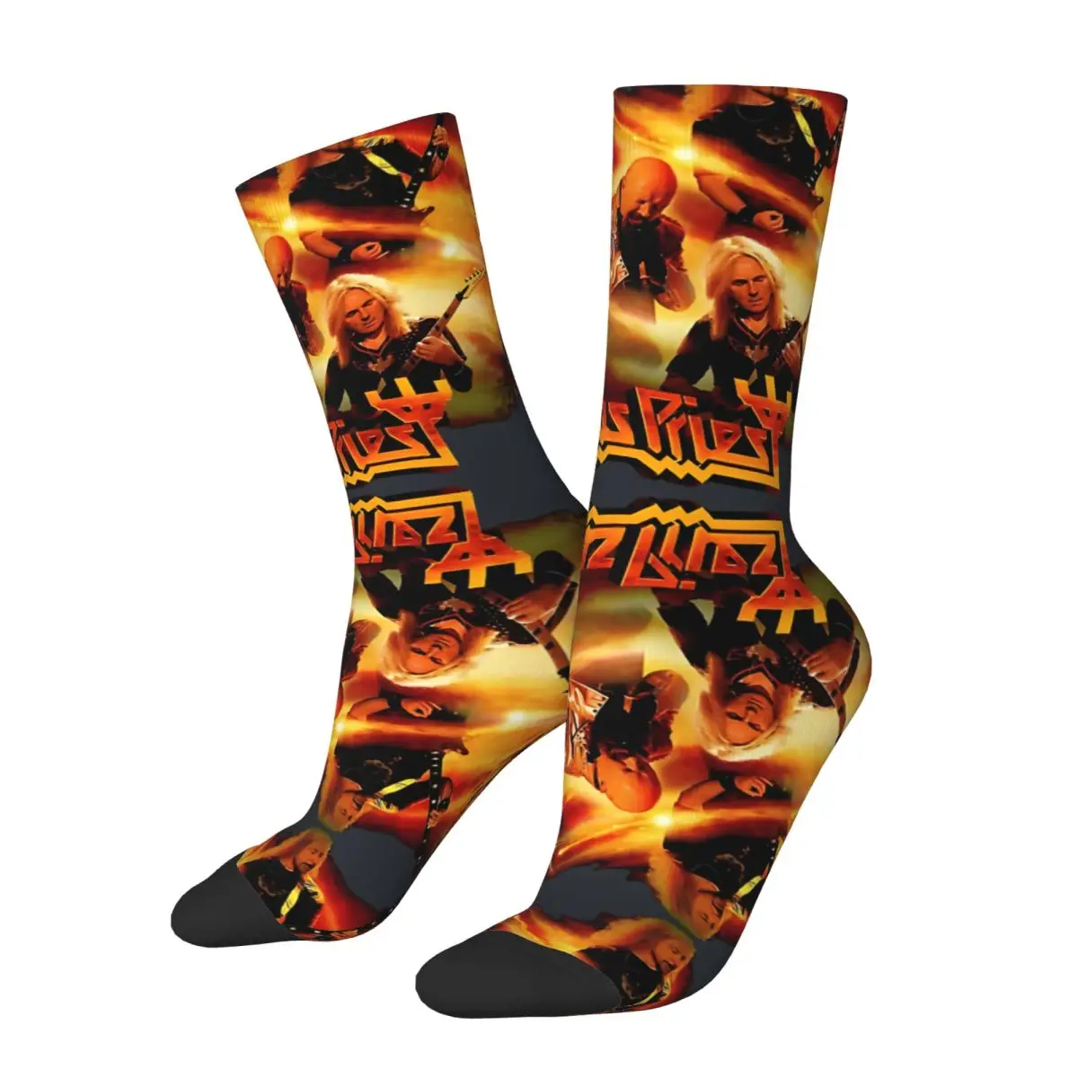 Happy Funny Awesome Men's Socks Retro Harajuku Judas Priest Street Style Novelty Casual Crew Crazy Sock Printed official-website