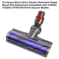 For Dyson Direct Drive Cleaner Head-Anti-Tangle Brush Roll Attachment-Compatible with V10SlimV12Slim V7V8V10V11V15 Vacuum Models