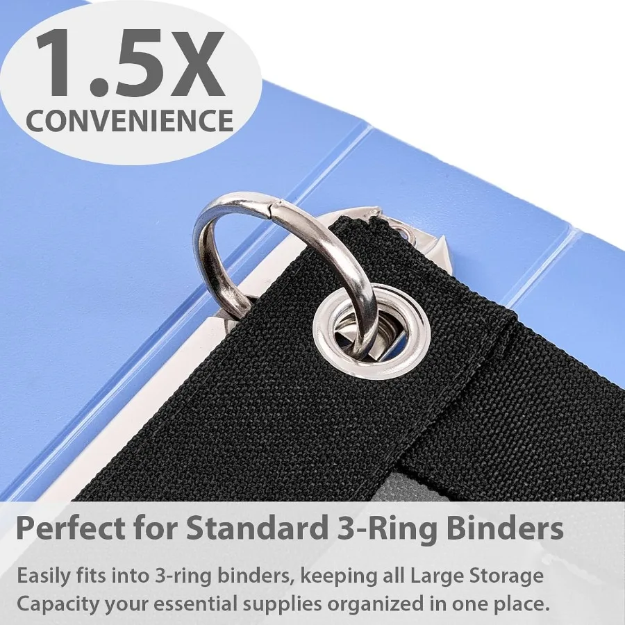 Raccoglitore Peil Custodia Scatola Borsa per 3 Raccoglitore ad anelli Materiale scolastico Ragazze Ragazzi Trasparente Preppy Roba Grande Estetica Pen Organizer Ba