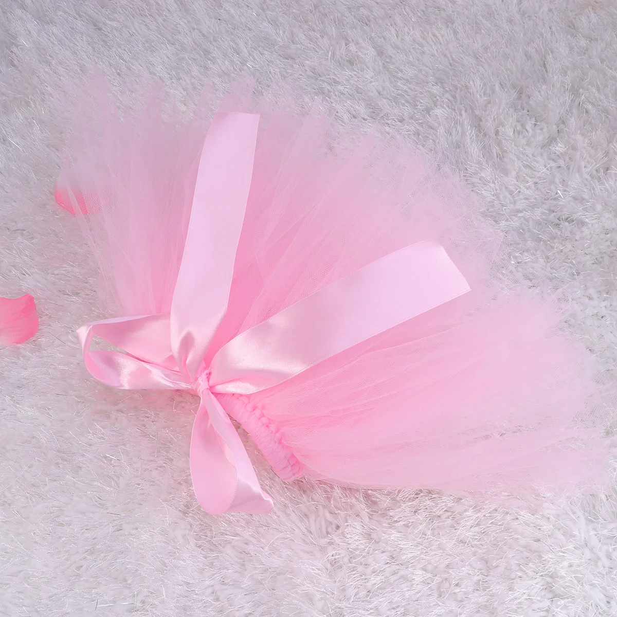 الوليد الرضع توتو تنورة الوردي القوس عقدة فستان الطفل التصوير الدعامة عقال الكروشيه ملابس الطفل الرضع توتو تنورة